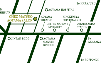 AOYAMA SALON ACCESS MAP