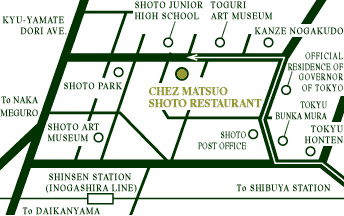 SHOTO RESTAURANT ACCESS MAP